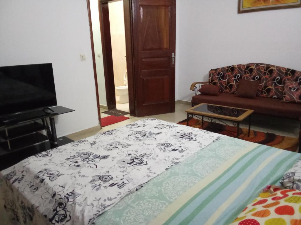 โทรทัศน์และ/หรือระบบความบันเทิงของ Résidence Studio meublée