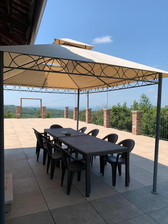 Balkón nebo terasa v ubytování Agriturismo Cascina Anrì