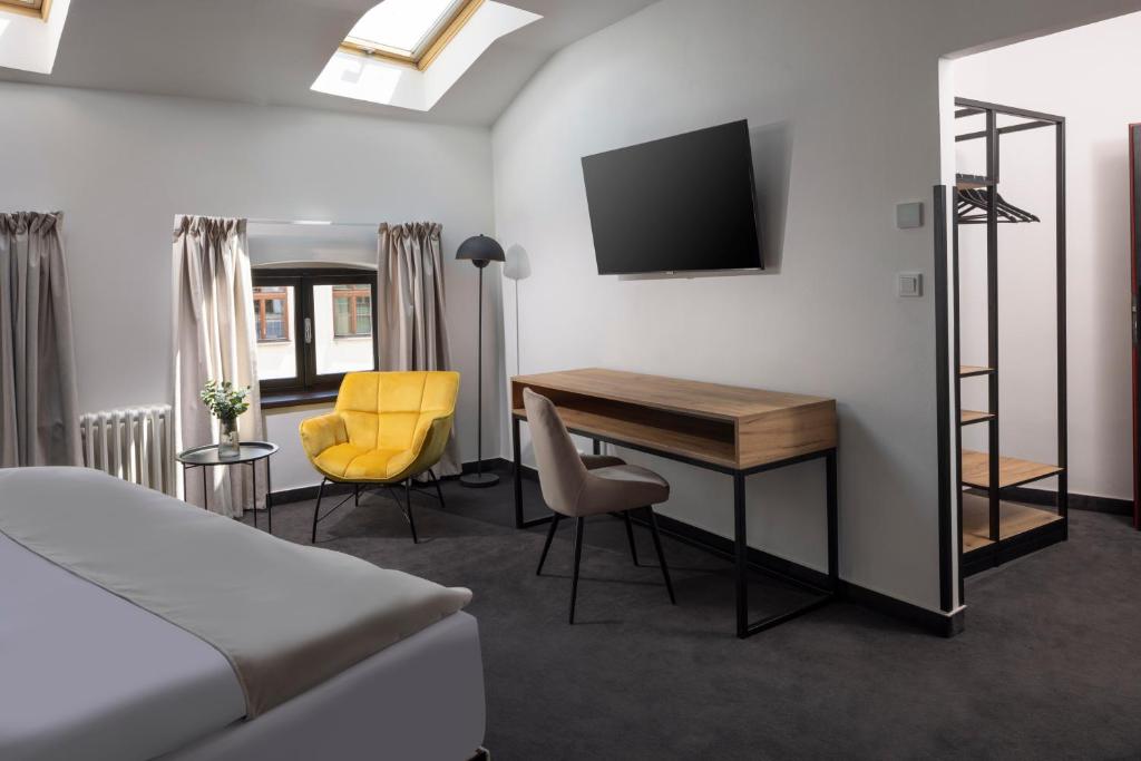TV a/nebo společenská místnost v ubytování Hotel Savorsky