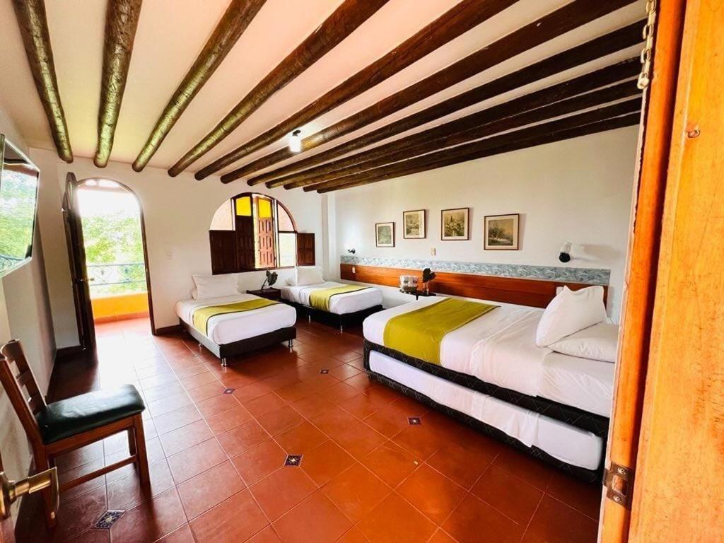 Posezení v ubytování Hotel Pueblito Cafetero