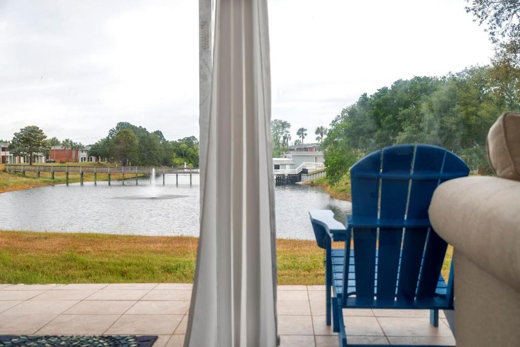 Vista de un río cerca de esta casa vacacional