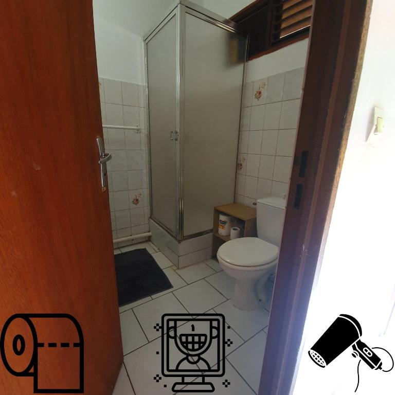 Koupelna v ubytování Ma Ptite Loc près de la mer