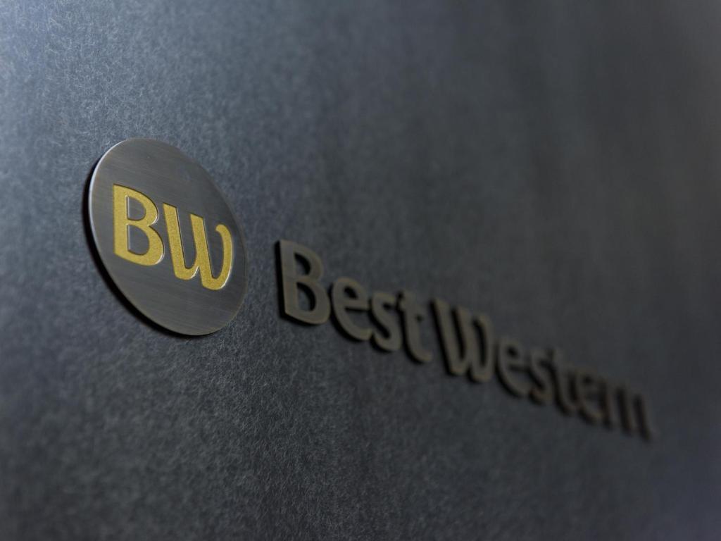 a company logo on the side of a laptop at Best Western Hotel Fino Tokyo Akihabara in Tokyo