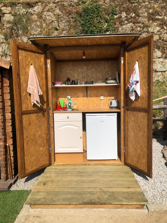 Kuchyň nebo kuchyňský kout v ubytování Tranquility Tent