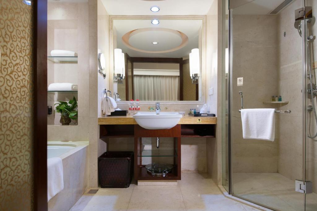 Koupelna v ubytování Shanghai Yuehua Hotel