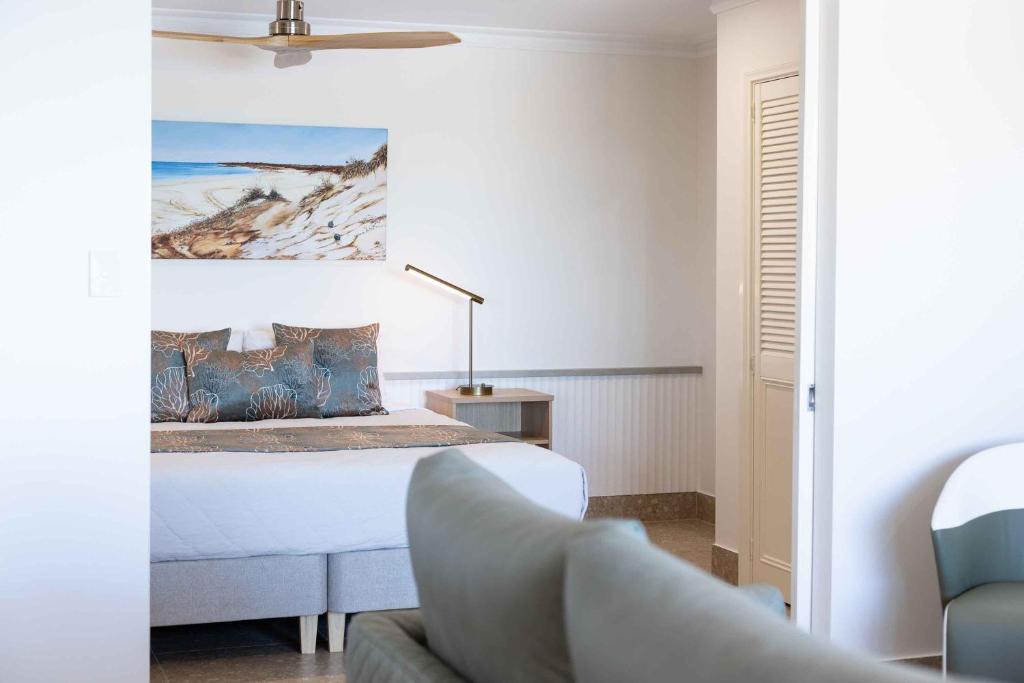 Posezení v ubytování Moonlight Bay Suites