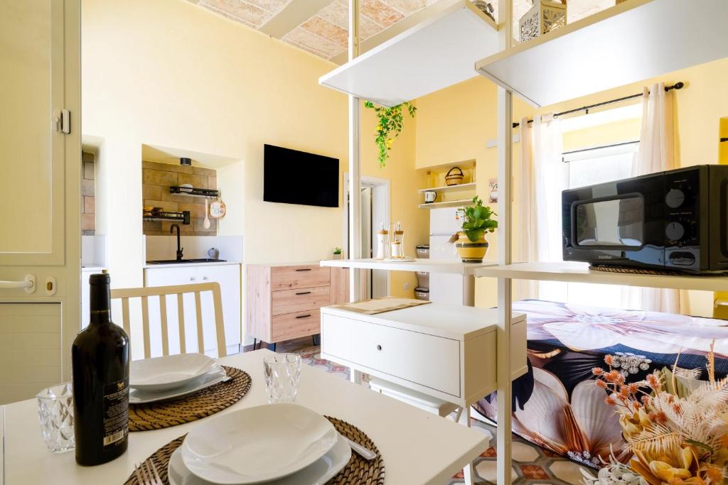 TV a/nebo společenská místnost v ubytování Casa donna Sofia