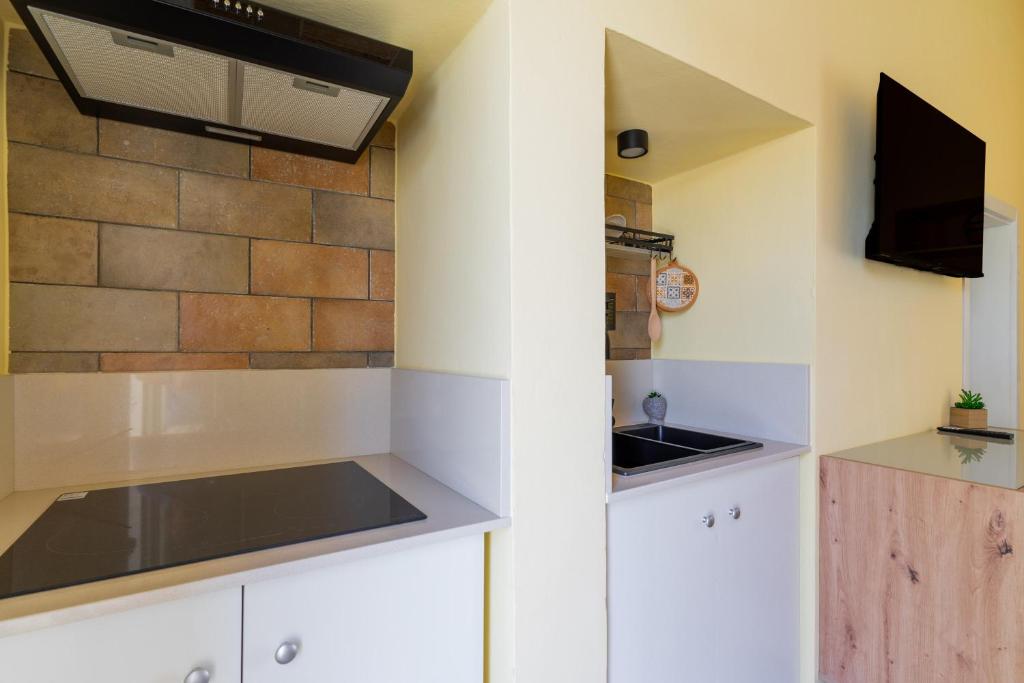 Kuchyň nebo kuchyňský kout v ubytování Casa donna Sofia