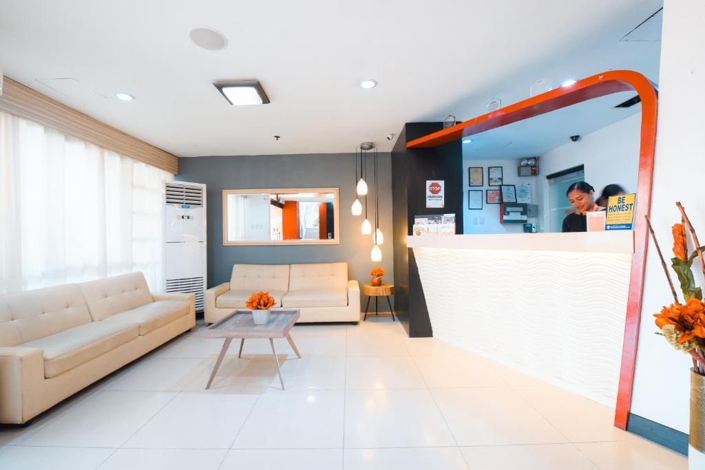 Posezení v ubytování Travelbee Business Inn