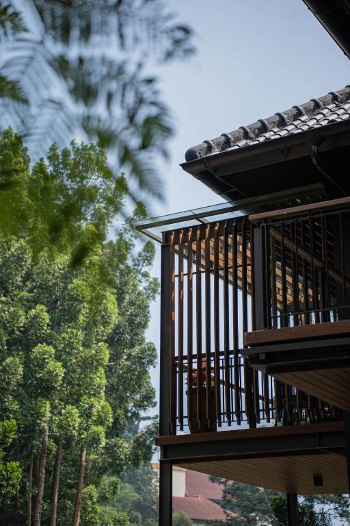 Balkón nebo terasa v ubytování Plataran Puncak Residences