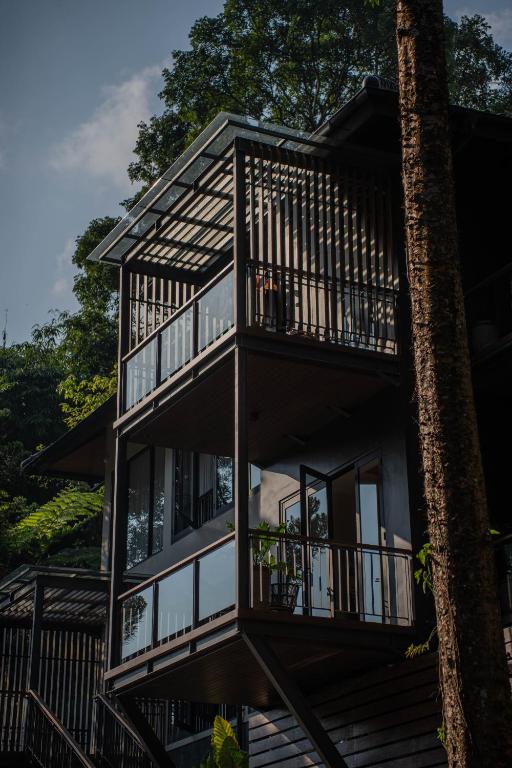 Balkón nebo terasa v ubytování Plataran Puncak Residences