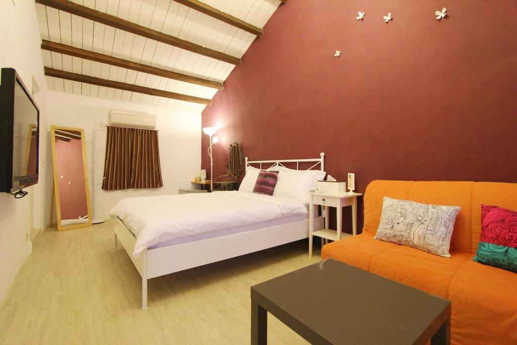 Postel nebo postele na pokoji v ubytování Grass B&B
