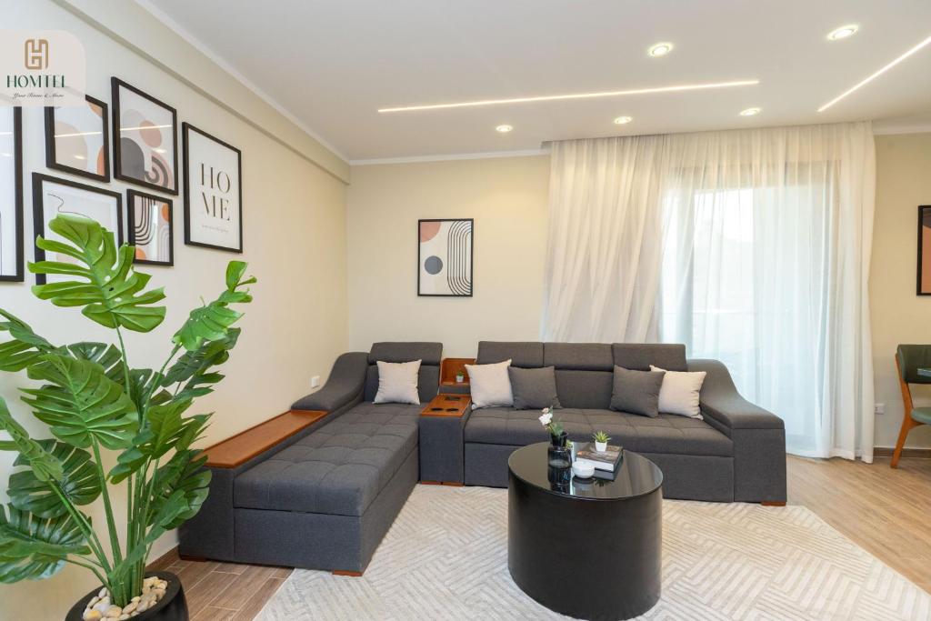 Posezení v ubytování Homtel Residence AUC