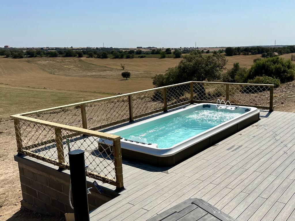 Bazén v ubytování Mas de l'Aranyó - Eco Wellness Spa nebo v jeho okolí