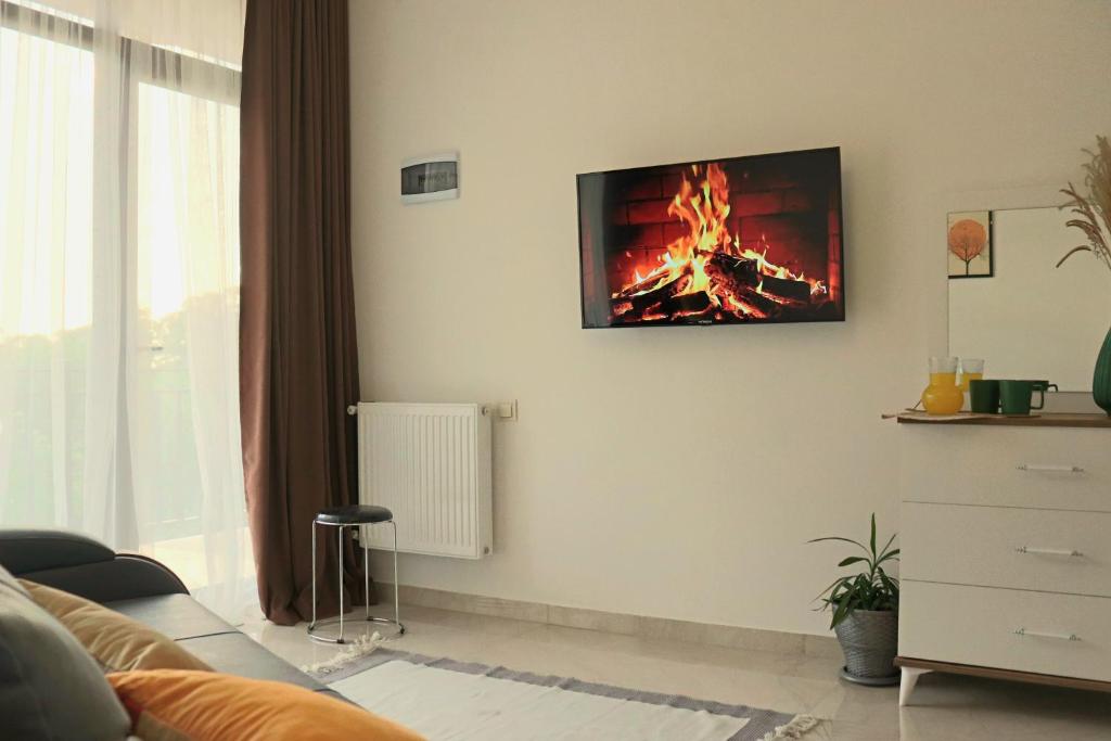 TV a/nebo společenská místnost v ubytování Lazare