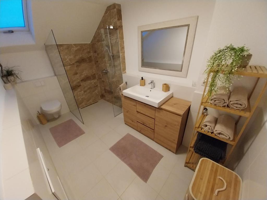 Koupelna v ubytování Apartment Amaterasu