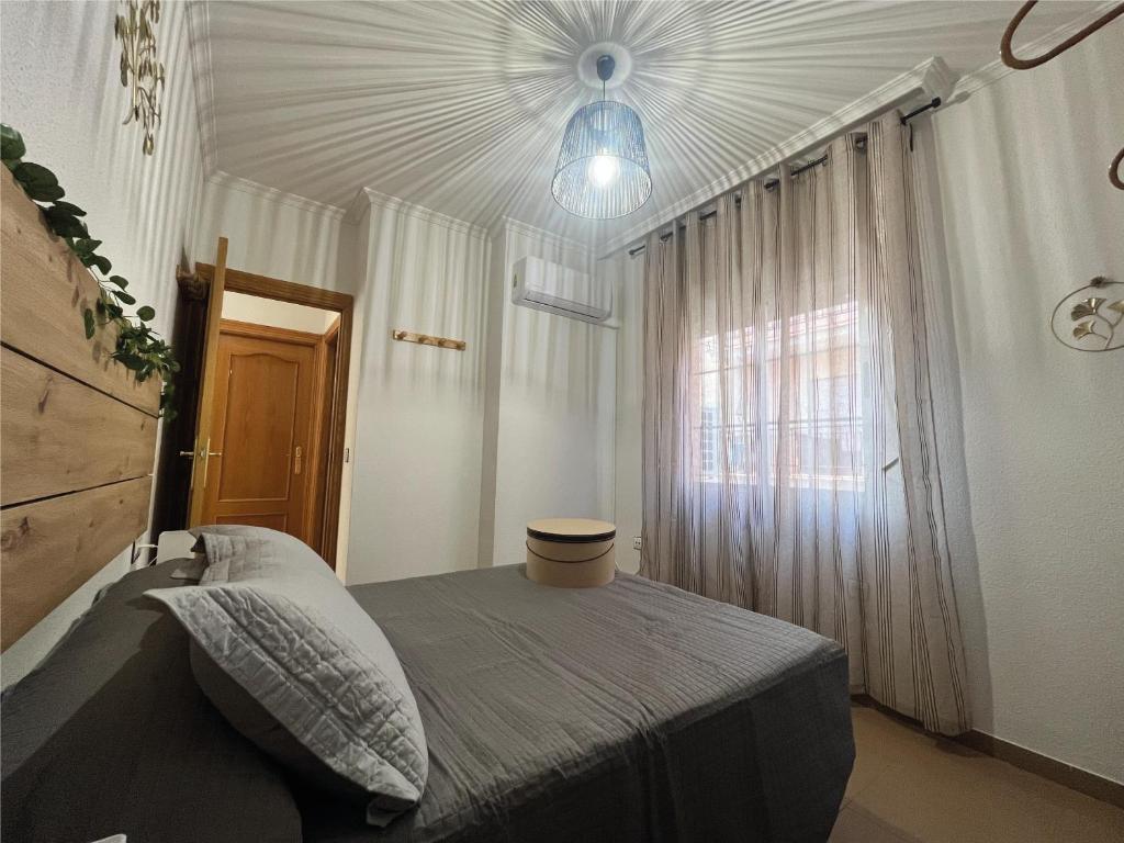 Postel nebo postele na pokoji v ubytování PISO Guadix MB