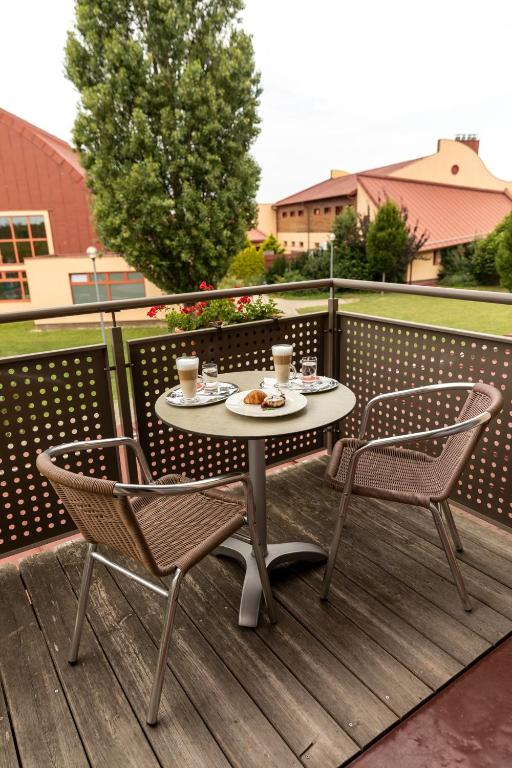 Balkón nebo terasa v ubytování Vulkán Wellness Hotel & Camping