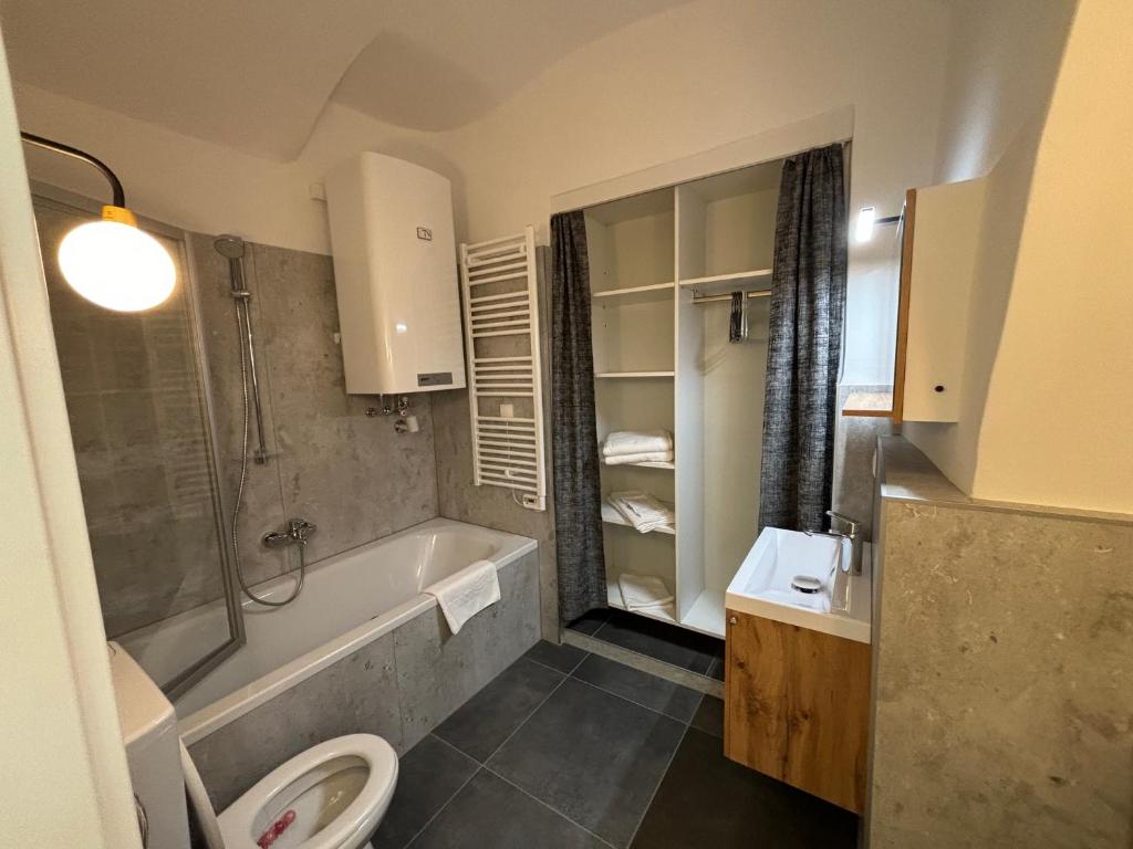 Koupelna v ubytování Haus Höhr