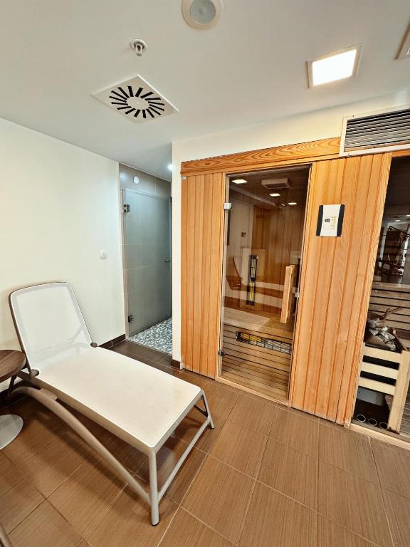 Kuchyň nebo kuchyňský kout v ubytování Hotel Pine
