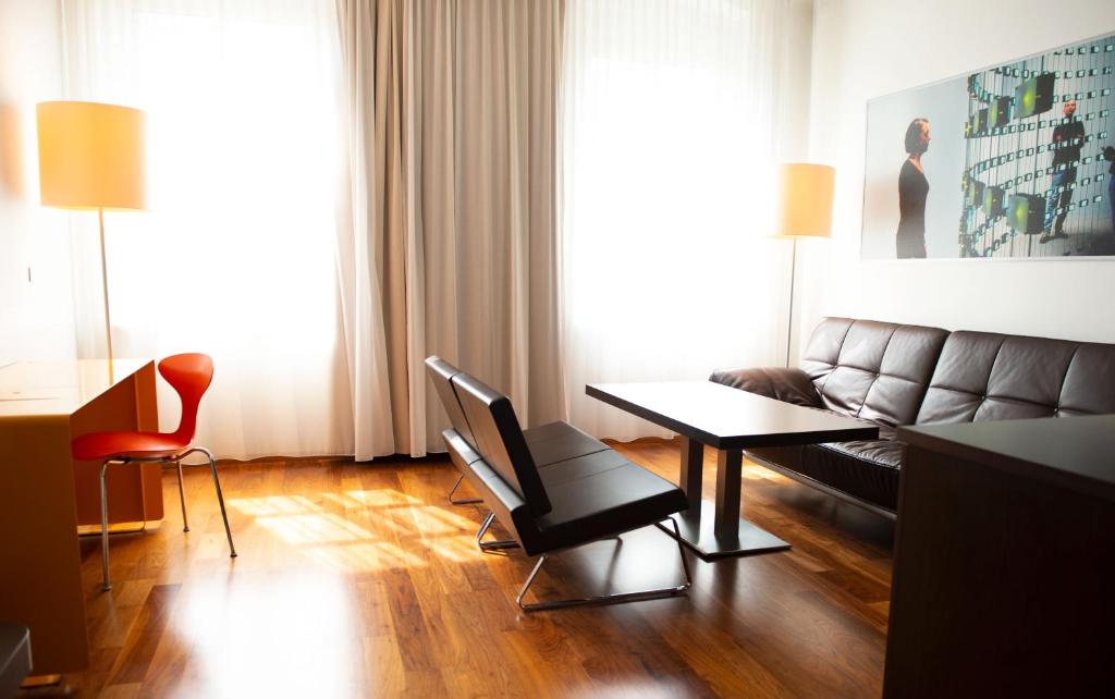 Posezení v ubytování arte Hotel Linz