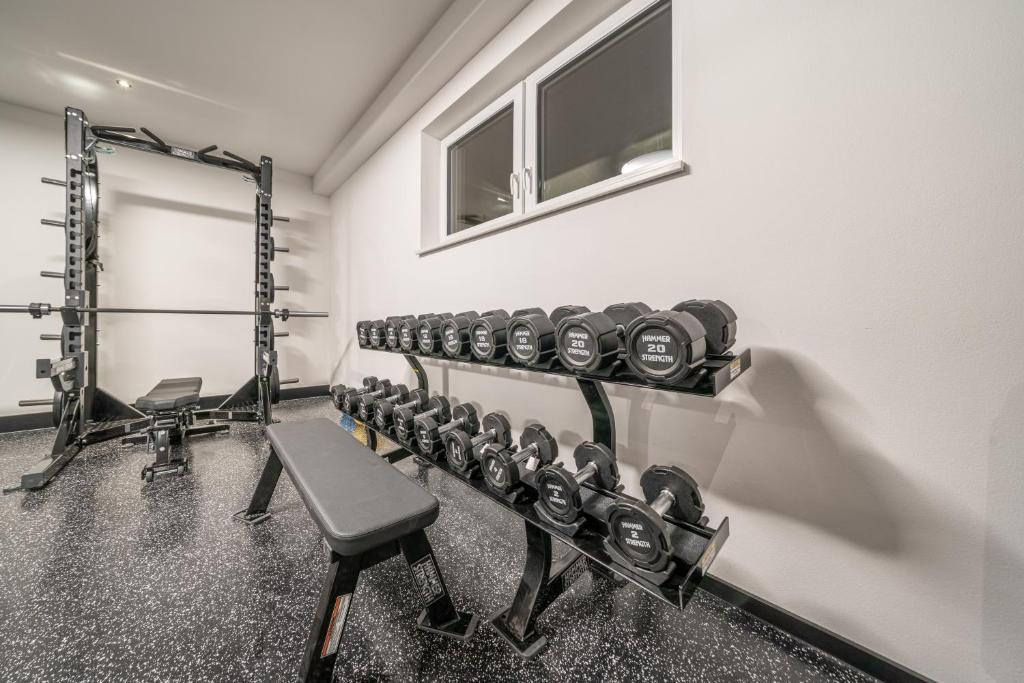 Fitness centrum a/nebo fitness zařízení v ubytování Hotel Winterer