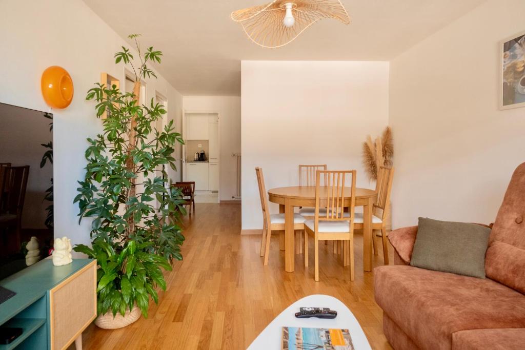 Posezení v ubytování Chambre au bord du lac Léman
