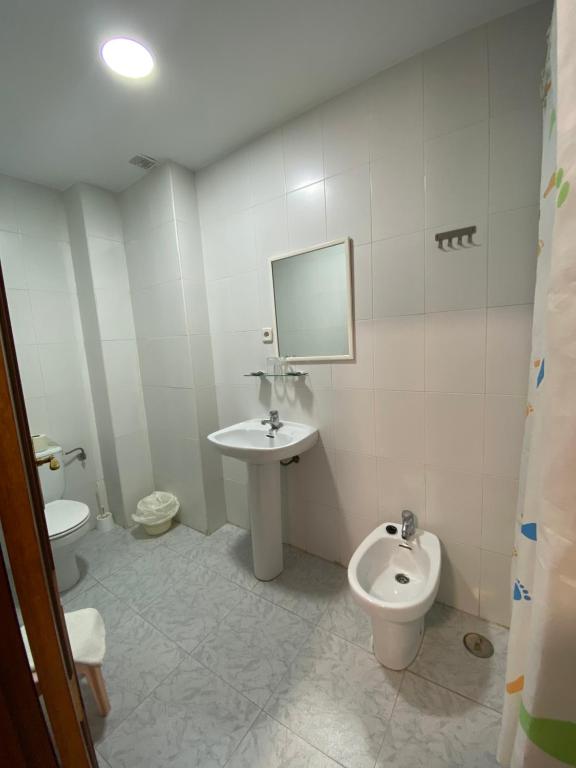 Koupelna v ubytování Hotel Muñoz