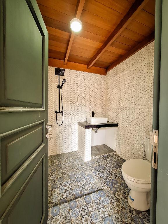Koupelna v ubytování Casa De Ozora