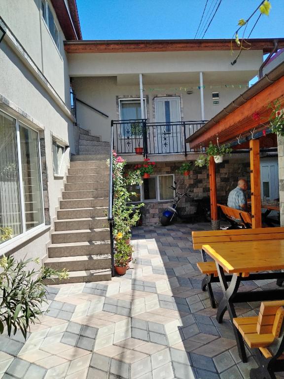 Balkón nebo terasa v ubytování Casa A&V