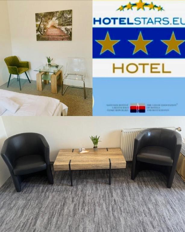 Postel nebo postele na pokoji v ubytování Hotel Admiral