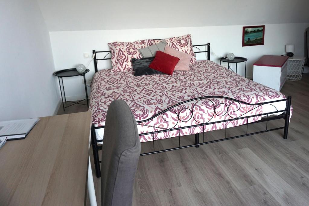 Postel nebo postele na pokoji v ubytování BnB Waterzicht