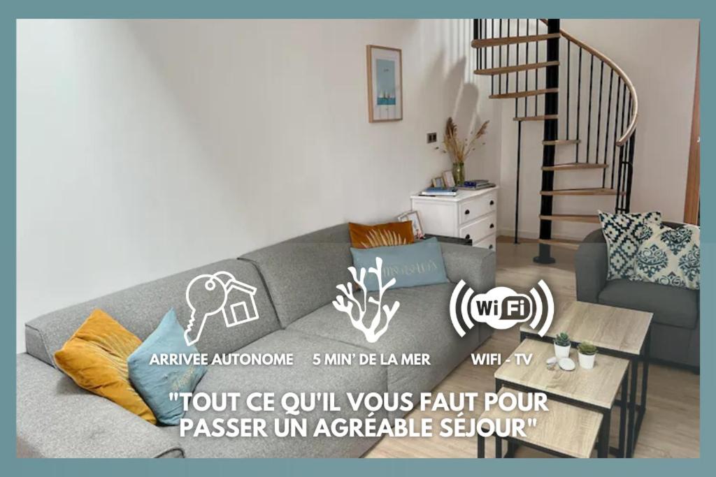 Gambar di galeri bagi La Rivière Appartement proche mer et centre de Wimereux di Wimereux