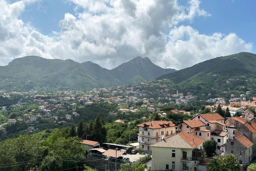 Widok na góry z tego domu wakacyjnego