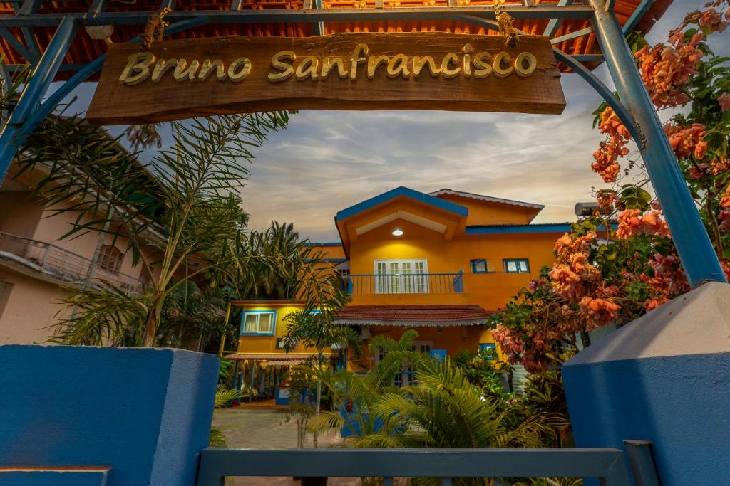 Bygningen som lejlighedshotellet ligger i