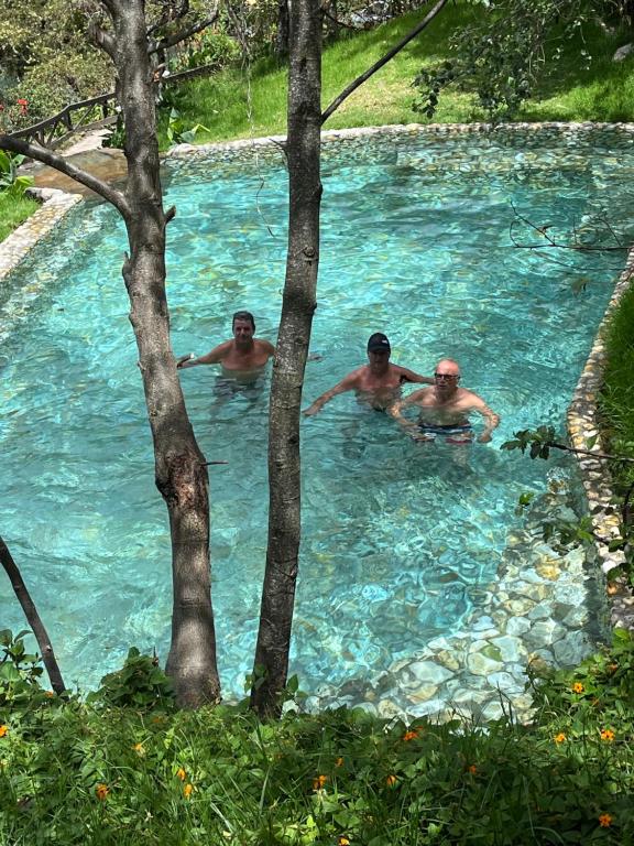 Bazén v ubytování Glamping Termales Aguatibia nebo v jeho okolí