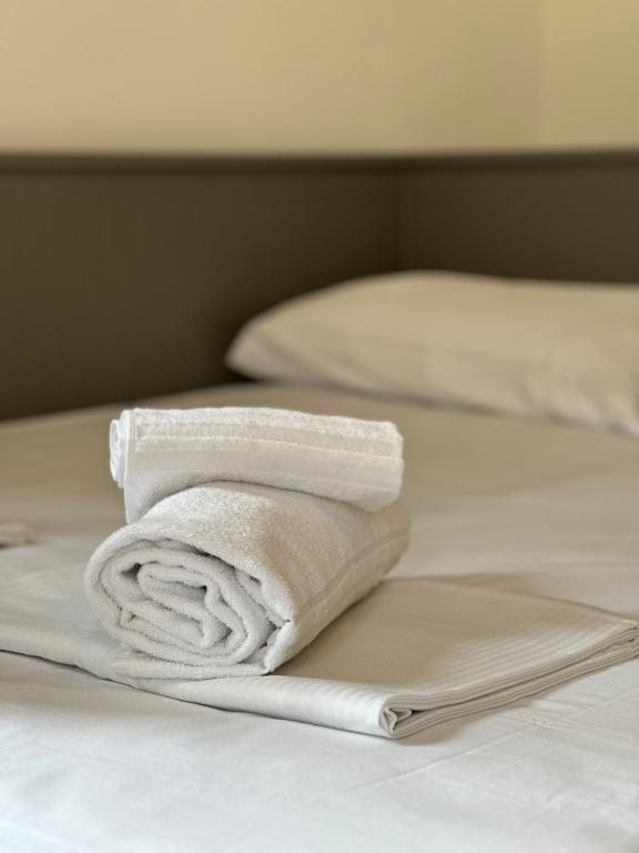 Postel nebo postele na pokoji v ubytování Koper Relax home