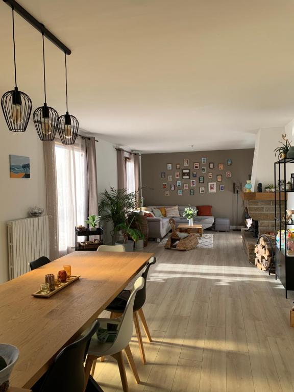 Χώρος καθιστικού στο La Maison des Cocottes