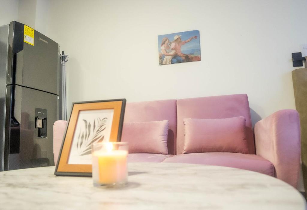 Χώρος καθιστικού στο Loft moderno en Armenia con ubicación privilegiada 7