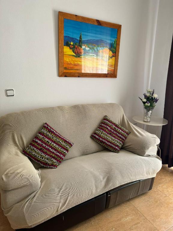 A seating area at Apartamento en Santiago de la Ribera a 3min de la playa