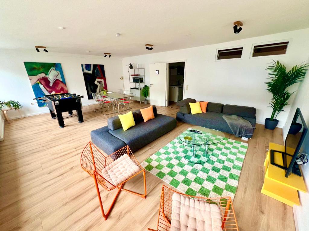 Posezení v ubytování Hippes Apartment im Herzen Kölns