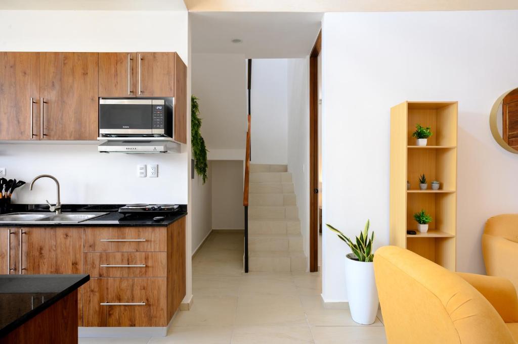 Kuchyň nebo kuchyňský kout v ubytování Casa Nirvana - Puerto Arrecife