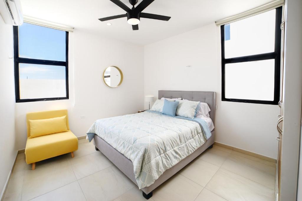 Postel nebo postele na pokoji v ubytování Casa Nirvana - Puerto Arrecife