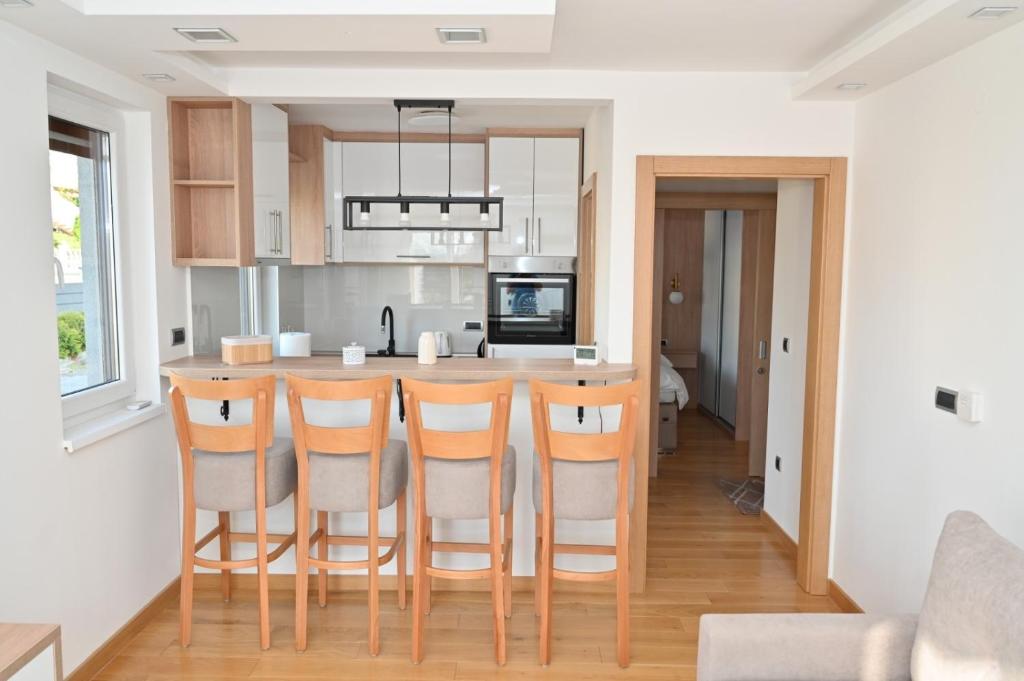 Kuchyň nebo kuchyňský kout v ubytování Apartman Vera 8 VRNJAČKA BANJA