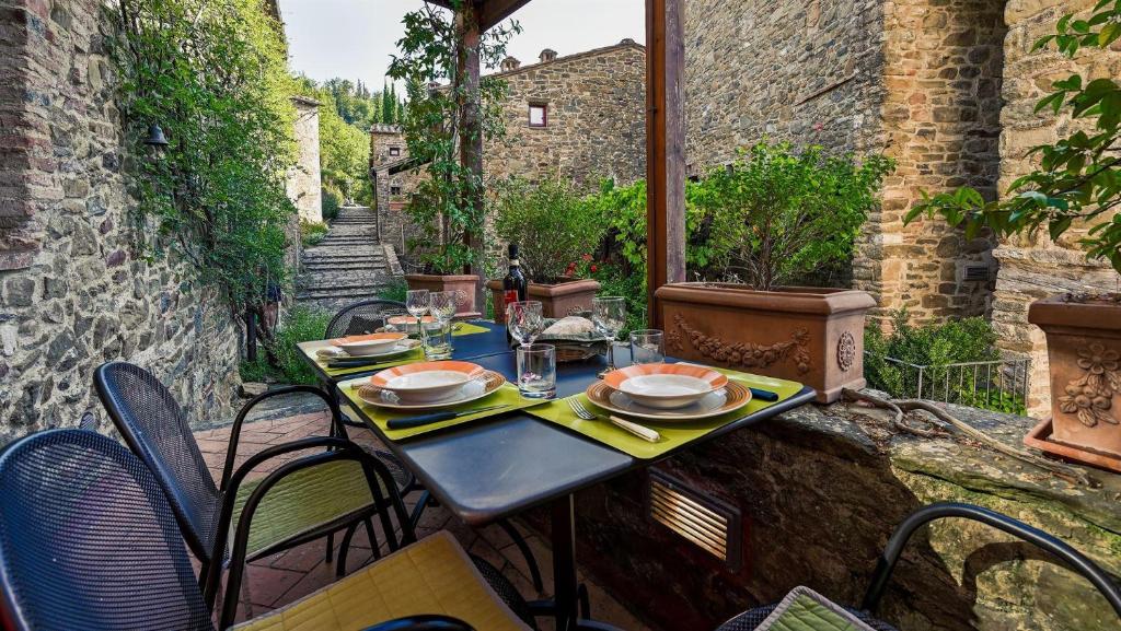 Αίθριο ή υπαίθριος χώρος στο La Chiocciola