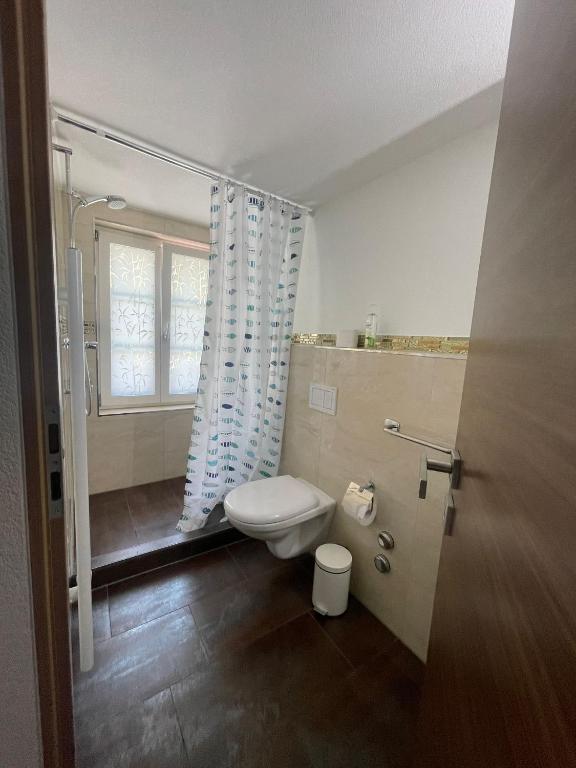 Koupelna v ubytování Hotel Krone