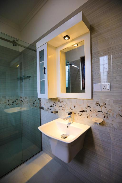 Koupelna v ubytování d marit Motel
