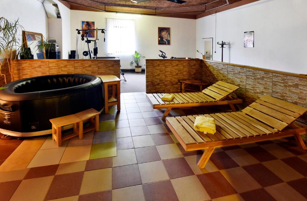 Posezení v ubytování Hotel Kovarna