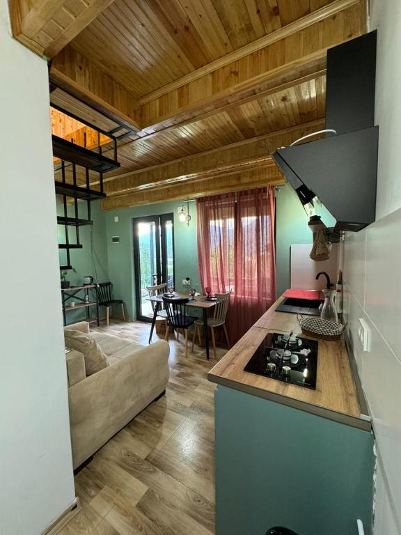 Kuchyň nebo kuchyňský kout v ubytování Cottage space