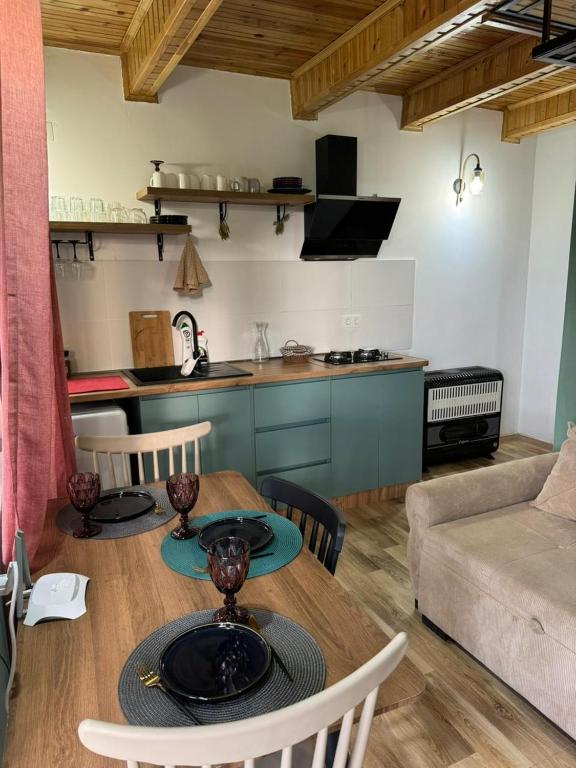 Kuchyň nebo kuchyňský kout v ubytování Cottage space